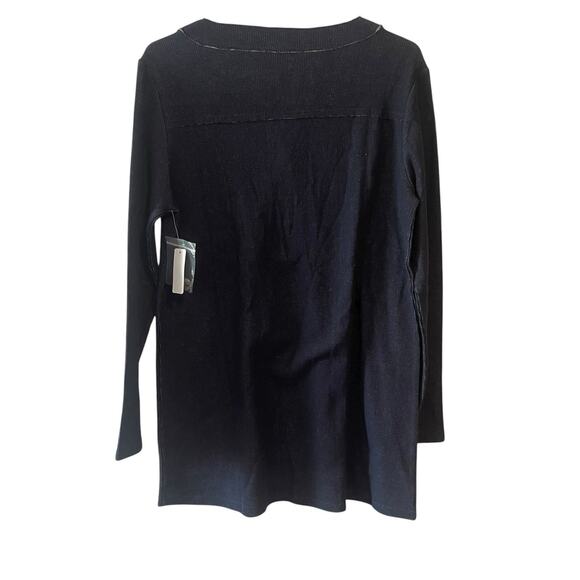 Soft Surroundings Long Sleeve Mixed Button Pocket Tunic Size M - Picture 4 of 4